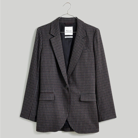 Madewell Larsen Blazer in Plaid - Picture 2 of 8
